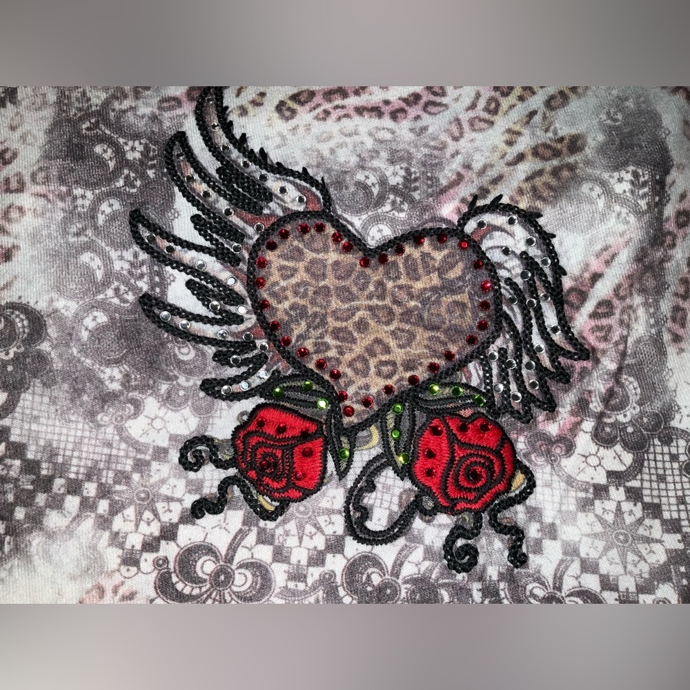 Spy Zone Exchange scarf- approx. 22” x 74” -never used- embellished / rare